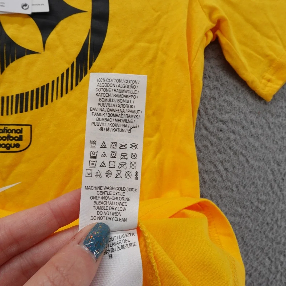 Nike Kids Pittsburgh Steelers NFL Graphic T-Shirt Yellow‎ Size M NEW